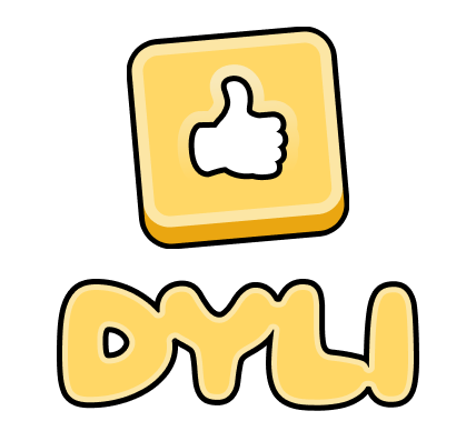 DYLI Logo Yellow Stacked