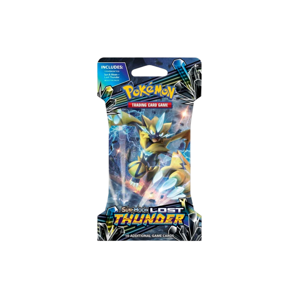 pokemon booster pack lost thunder TCG: Sun & Moon This booster pack contains a total of 10 cards Pokemon Lost Thunder Booster Box