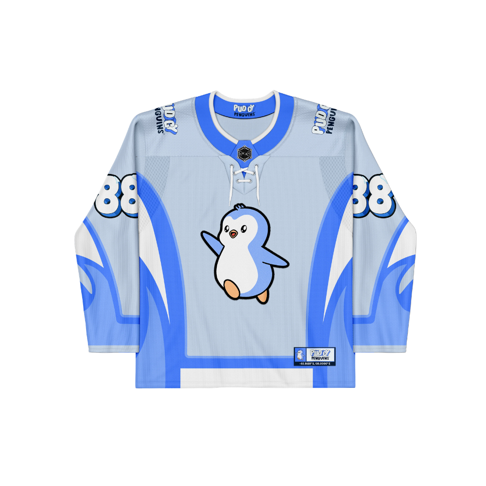 Pudgy Penguins Hockey Jersey Blue (S)