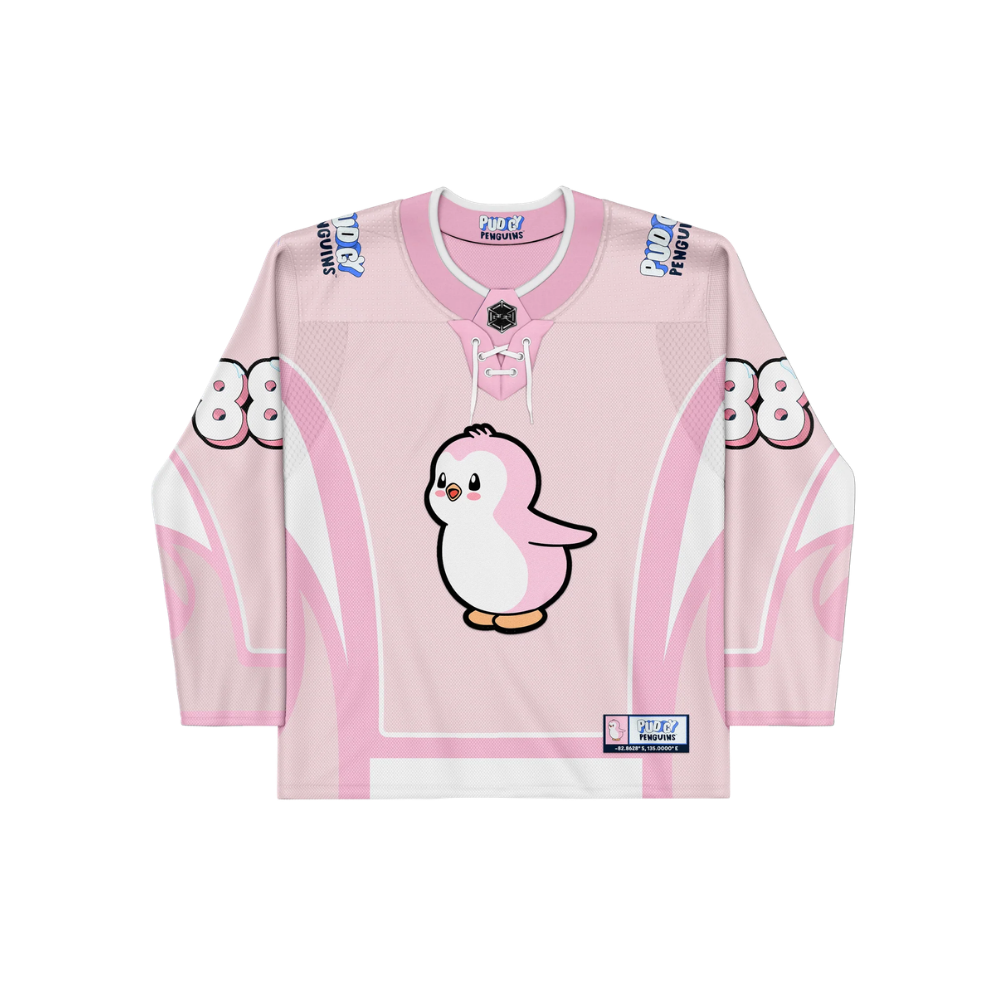 Pudgy Penguins Hockey Jersey Pink (M)
