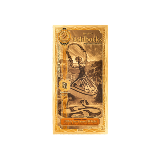 Gold Aurum 24k Idaho 2 Goldback Note (24K)