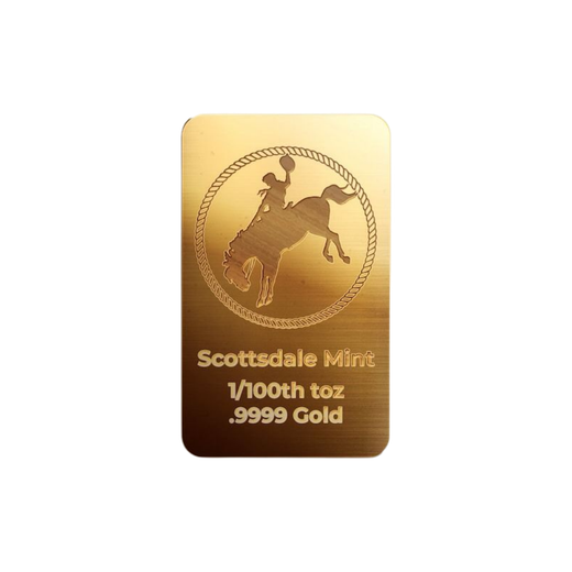 1/100 oz Cowboy Gold Bar