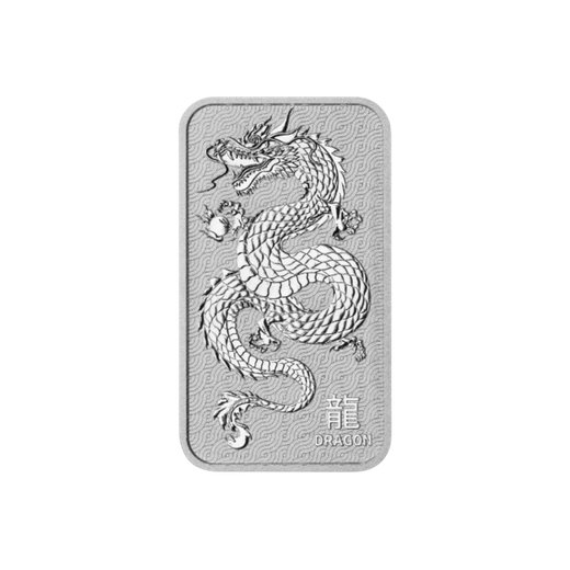 1 oz Lunar Dragon Minted Silver Bar