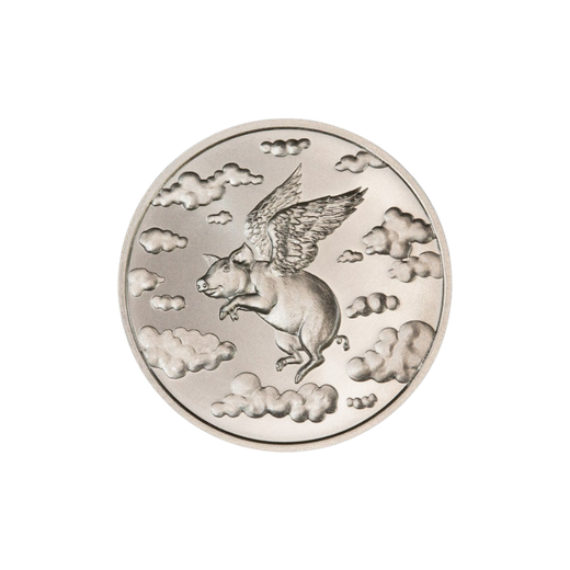 1 oz When Pigs Fly Silver Round