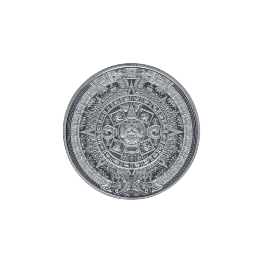 1/10 oz Aztec Calendar Silver Round