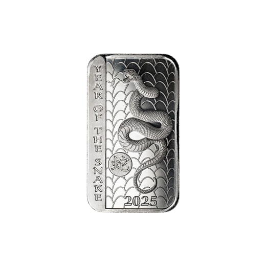 2025 1 oz Year of the Snake Silver Bar