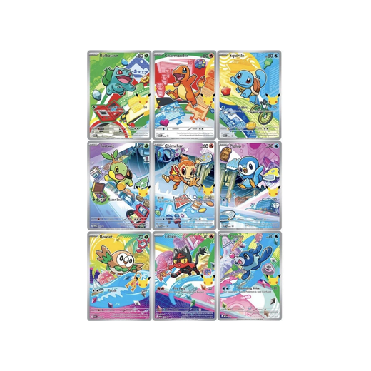 Pokemon - 2026 First Partner Illustration Collection Series 1 Promo Set (9 Cards)