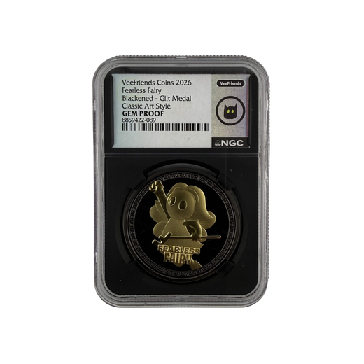 Fearless Fairy Blackened Gilt Medal Classic Art Style NGC Gem Proof