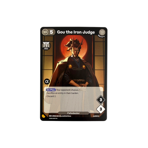 Gou the Iron Judge Alpha Stamp - Gates Awakened