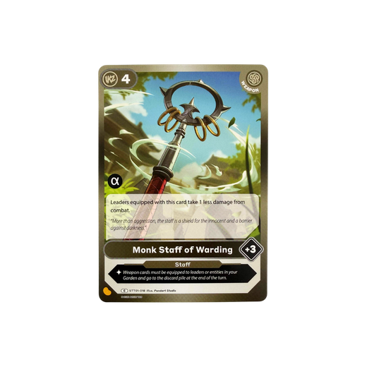 Monk Staff of Warding Alpha Stamp - Starter Deck 1