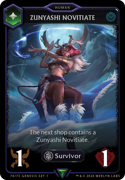 Zunyashi Novitiate Holo - Genesis