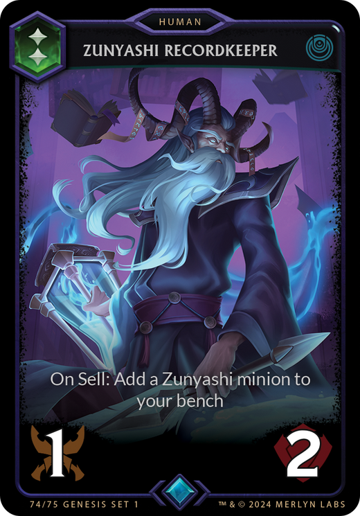 Zunyashi Recordkeeper - Genesis