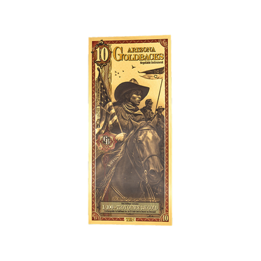 Gold Aurum Arizona 10 Goldback Note (24K)