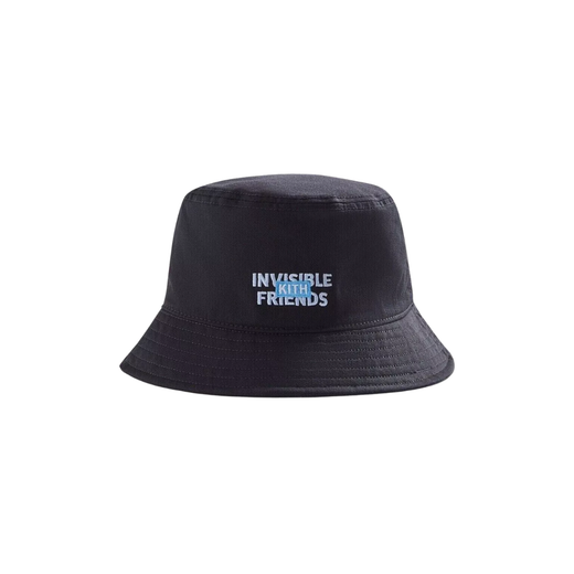 Kith x Invisible Friends Bucket Hat Black 2022