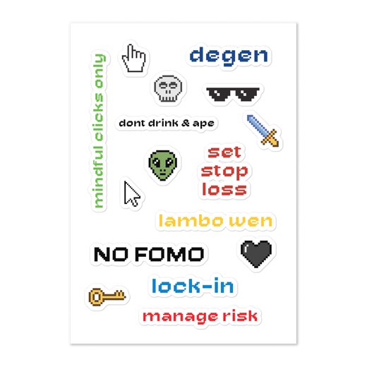 Degen Sticker Pack 16 Stickers