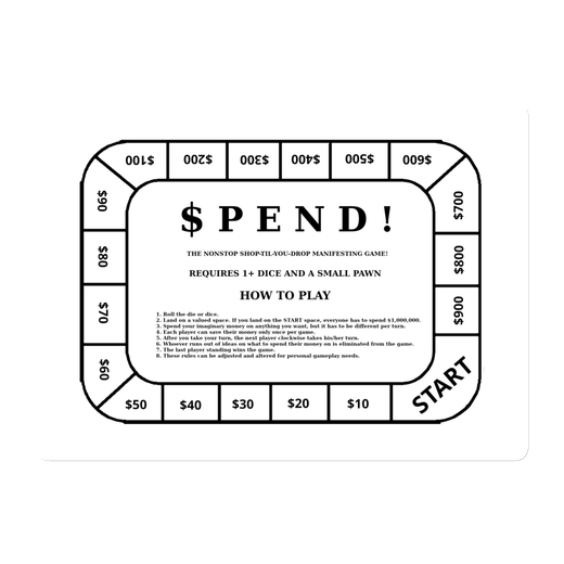 SPEND Board Game Magnet V2