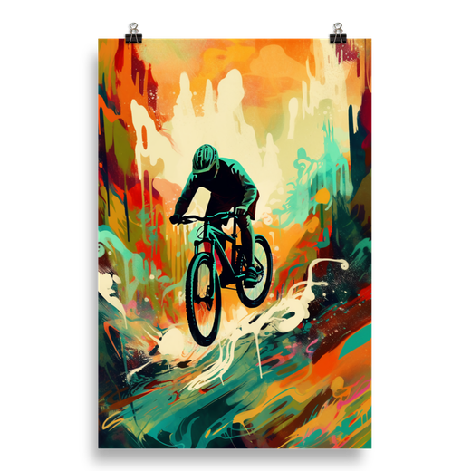 Mountain Biking Poster