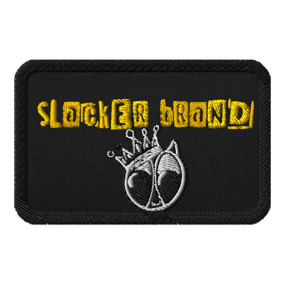 Slacker brand embroidered patc