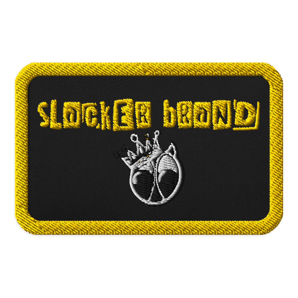 Embroidered slacker brand patc