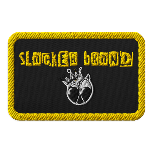 Embroidered slacker brand patc