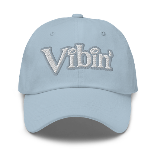 Blue Vibin Embroidered Hat