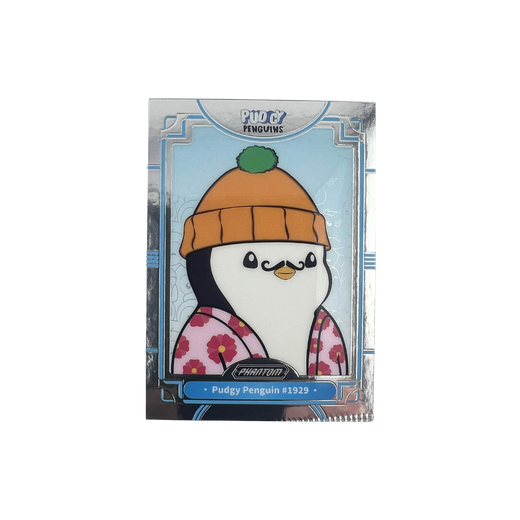 Pudgy Penguin #1929 Crimp Error - Kakawow Phantom Pudgy Penguins Collectible Cards Series 1