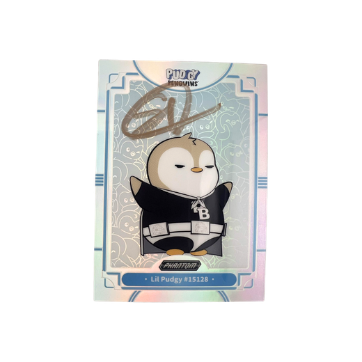 Lil Pudgy #15128 Silver Foil Scott Signature - Kakawow Phantom Pudgy Penguins Collectible Cards Series 1