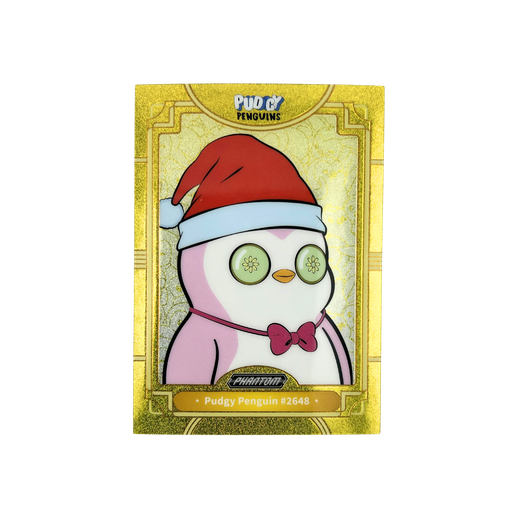 Pudgy Penguin #2648 Gold Foil 9/10 - Kakawow Phantom Pudgy Penguins Collectible Cards Series 1