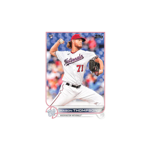Mason Thompson Rookie Card -  Topps 2022 MLB Baseball Series 1