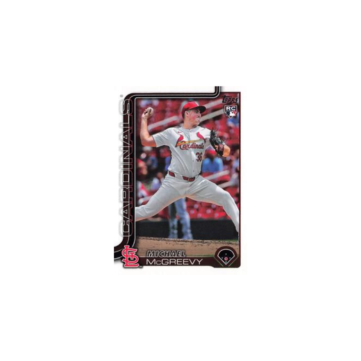 Michael McGreevy Rookie Card - Topps 2025 MLB Baseball Series 1