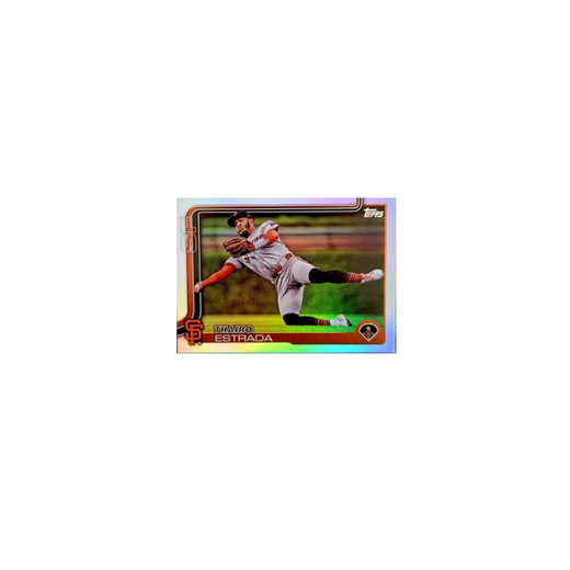 Thairo Estrada Rainbow Foil - Topps 2025 MLB Baseball Series 1