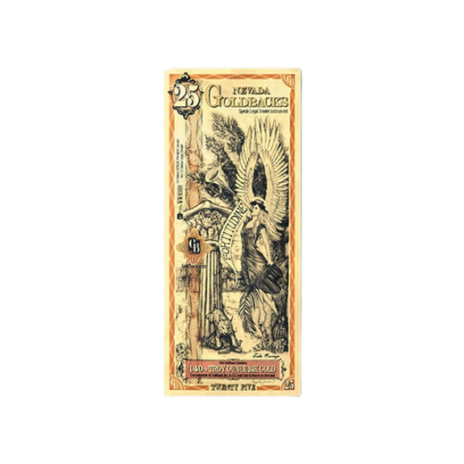 Gold Aurum Nevada 25 Goldback Note (24K)
